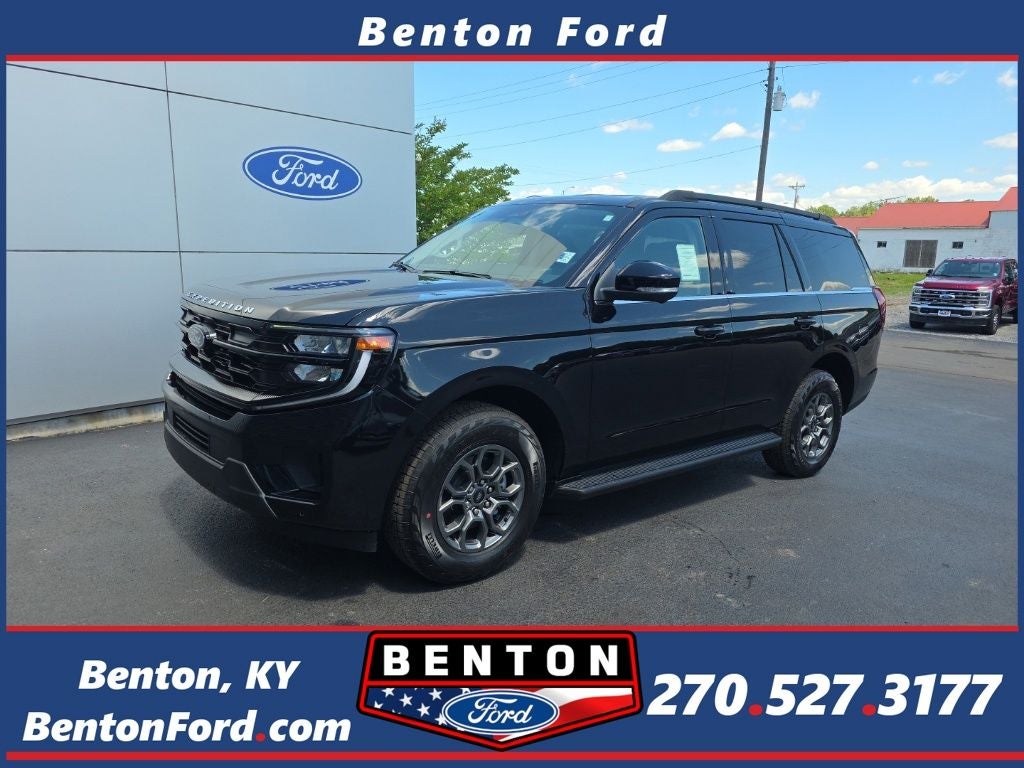 2026 Ford Expedition Active in Agate Black Metallic — front three-quarter view