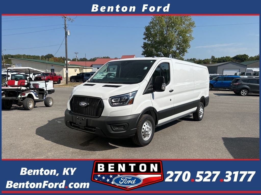 2025 Ford Transit-350 Base in Oxford White — front three-quarter view