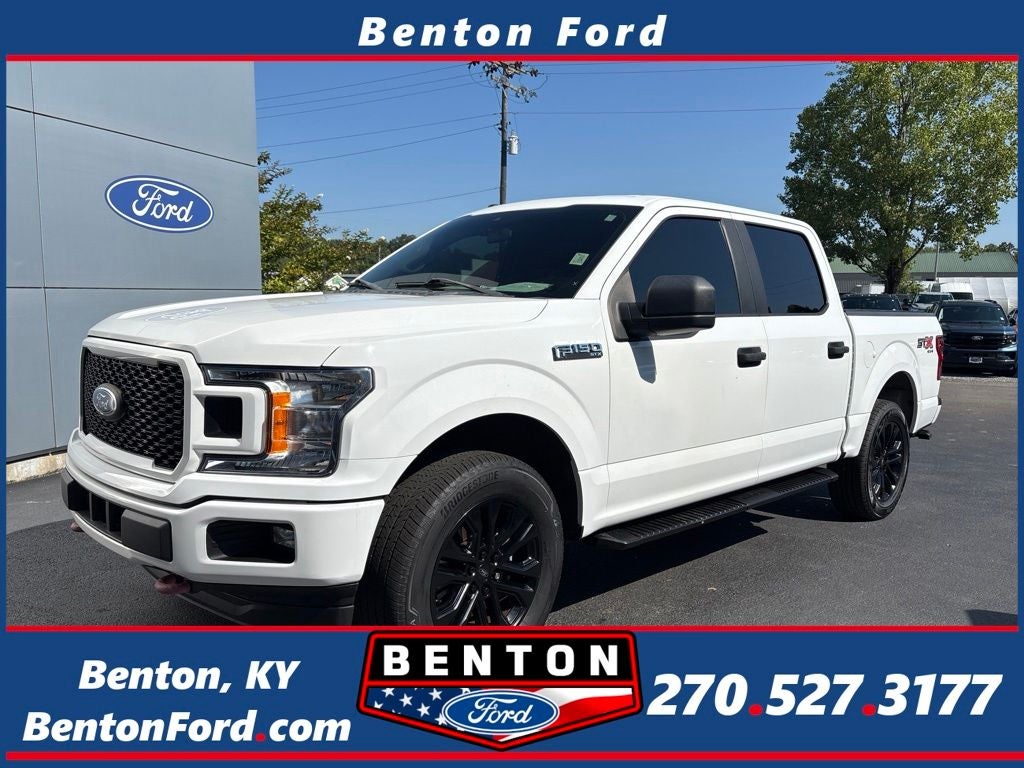 2019 Ford F-150 XL in Oxford White — front three-quarter view