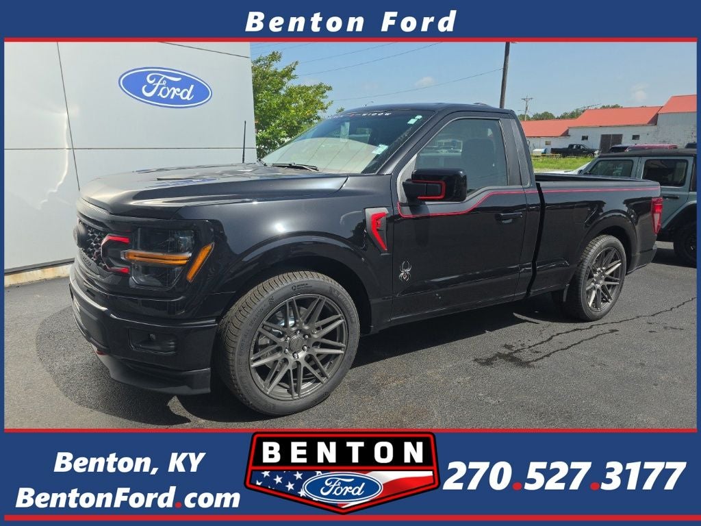 2026 Ford F-150 XL Black Widow Limited SR in Black Metallic — front three-quarter view