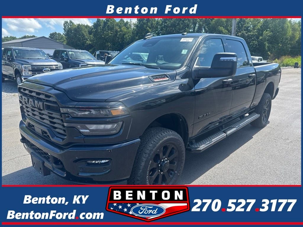 2025 RAM 2500 Big Horn in Diamond Black — front three-quarter view