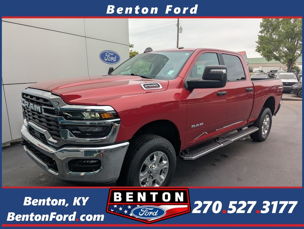 2026 RAM 2500 Big Horn in Molten Red — front three-quarter view