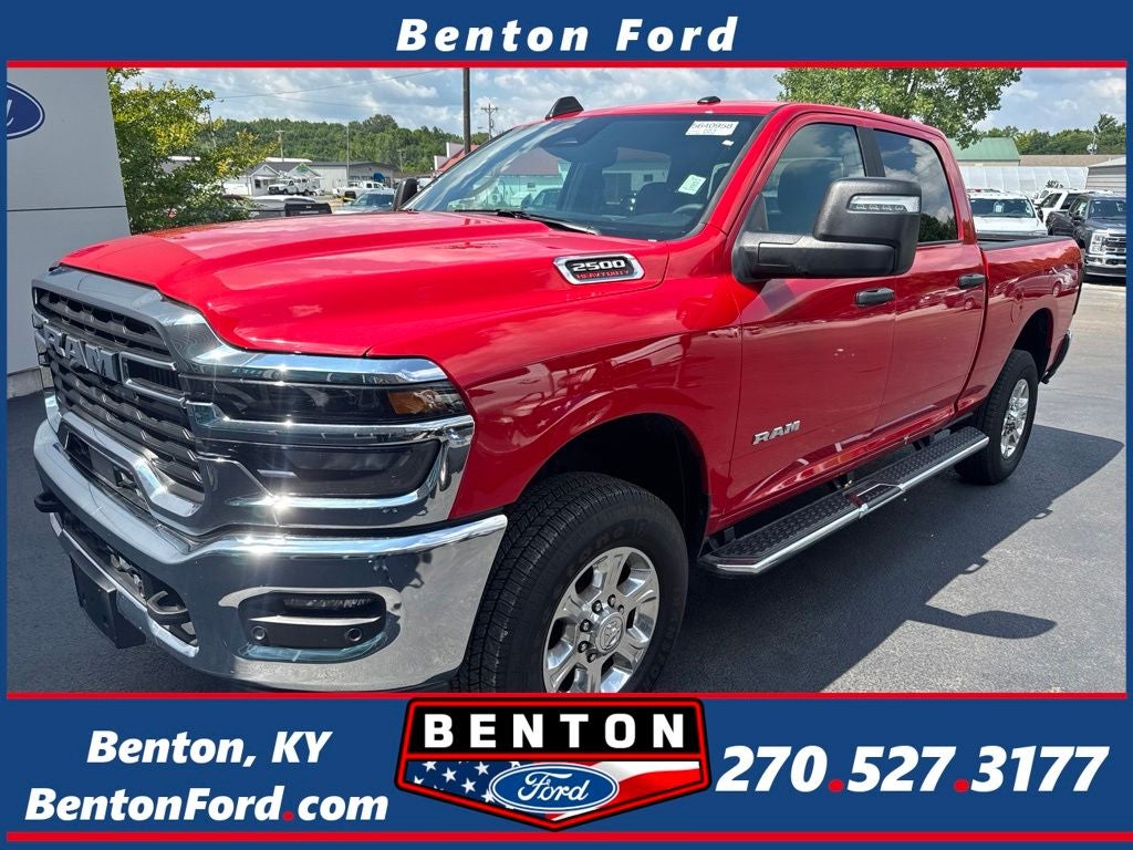 2026 RAM 2500 Big Horn in Flame Red Clearcoat — front three-quarter view
