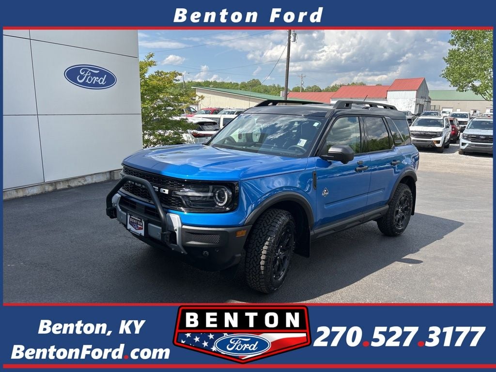 2026 Ford Bronco Sport Outer Banks in Velocity Blue Metallic — front three-quarter view
