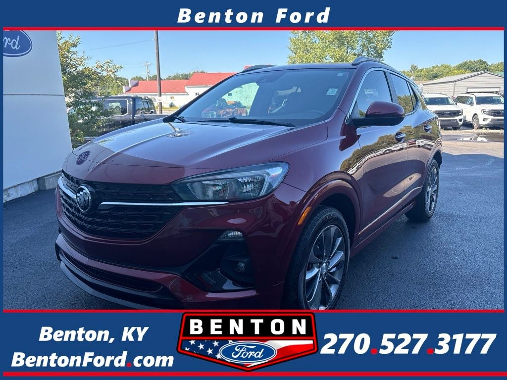 2023 Buick Encore GX Select in Cinnabar Metallic — front three-quarter view