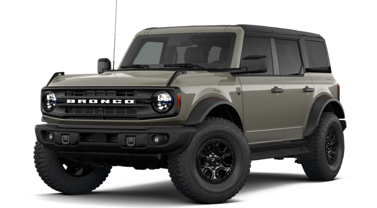 2026 Ford Bronco Big Bend in Marsh Gray — front three-quarter view